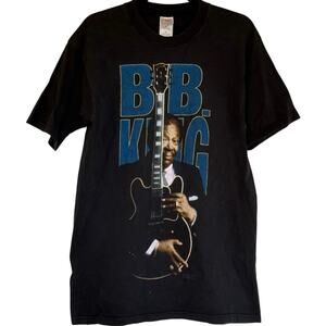 Vintage 90s B.B. King 1998 Blues Guitarist Double Sided Tour Shirt Adult Large